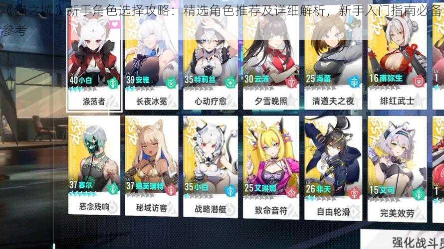 《猫之城》新手角色选择攻略：精选角色推荐及详细解析，新手入门指南必备参考